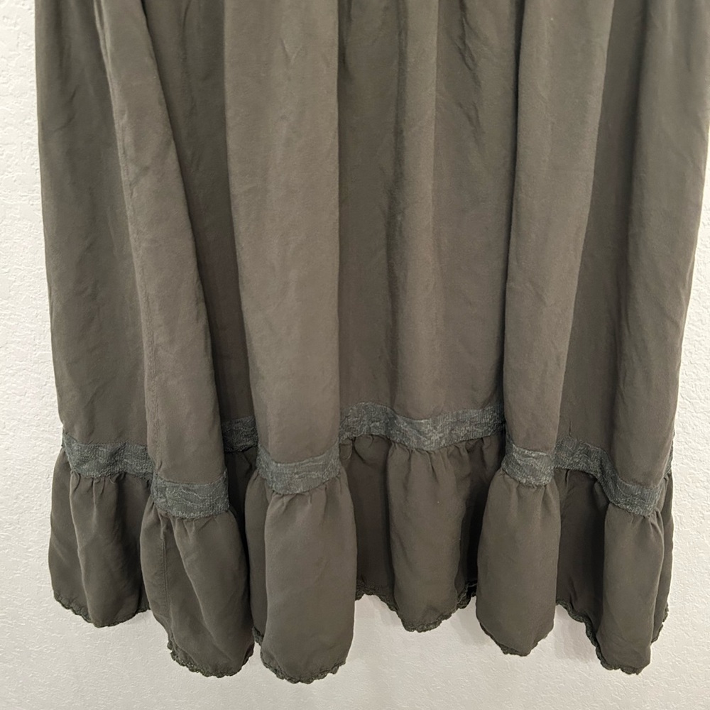 Torrid Olive Dress with Lace Accents - Picture 5 of 6